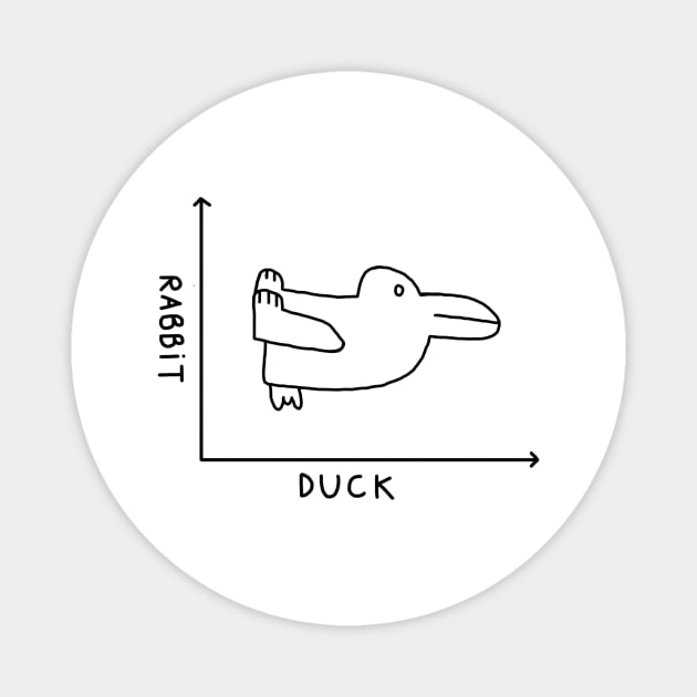 The rabbit–duck illusion Magnet by Existential's Store